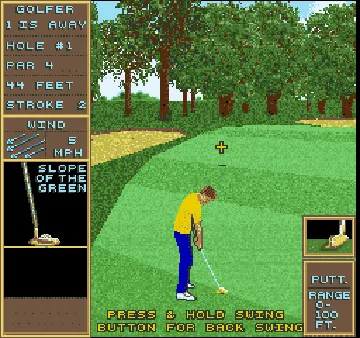 Golden Tee Golf (Joystick, v3.1) screen shot game playing